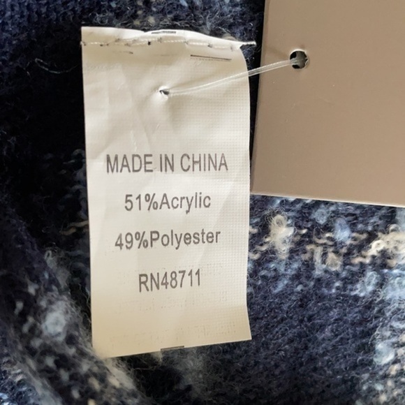 Falls Creek Fashion blue Scarf Wrap Oblong - Picture 5 of 6